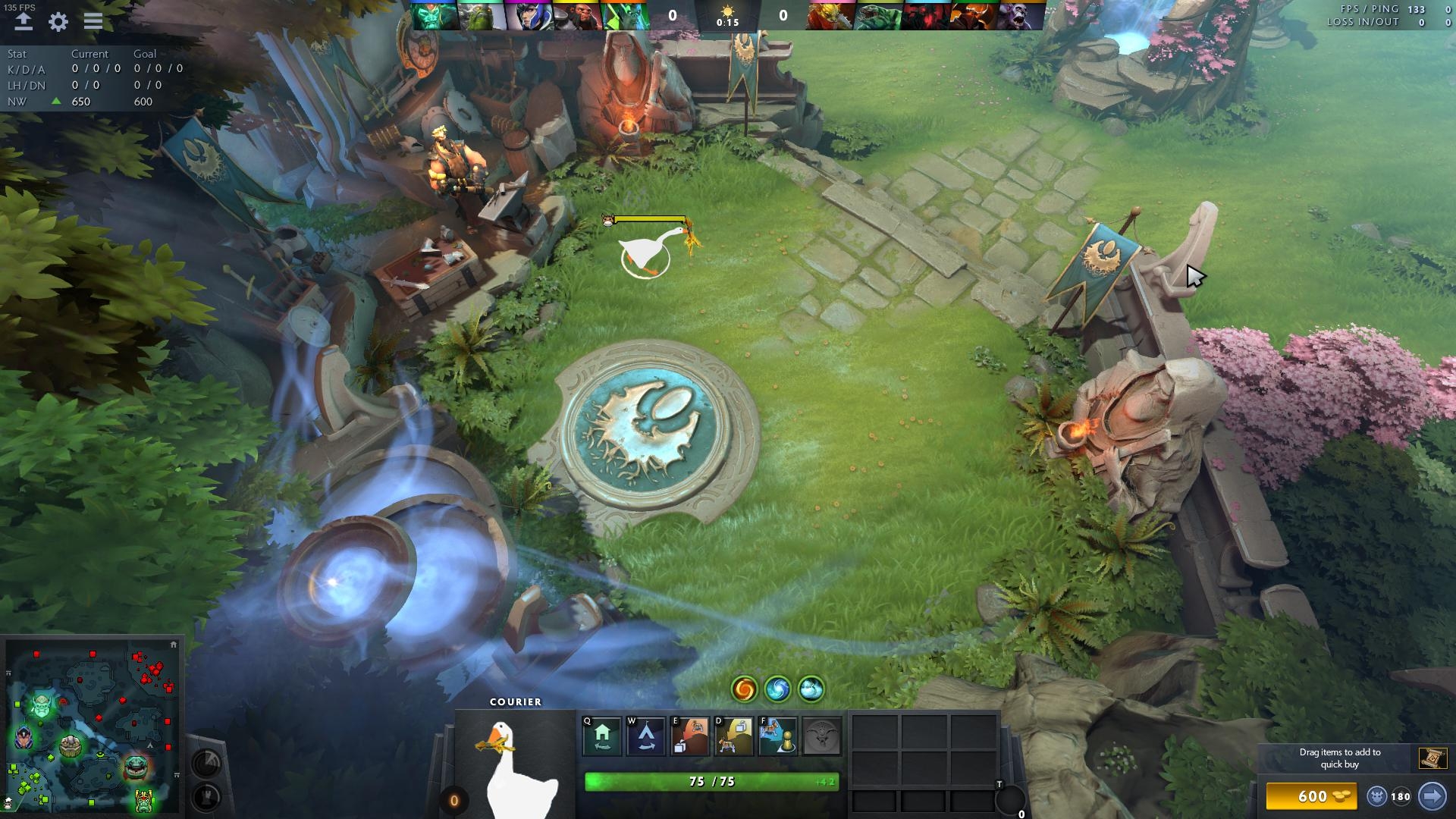 A Fan Suggested Adding A New Courier To Dota 2 A Goose From Untitled Goose Game Dota 2