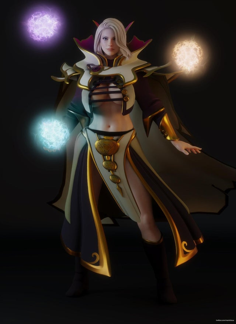 Death Prophet And The Female Version Of Beastmaster 3d Models Of Heroes From A Fan Of Dota 2 Freemmorpg Top