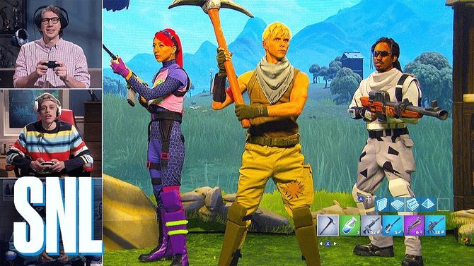 adam drajver pouchastvoval v parodii na fortnite ot saturday night live - saturday fortnite