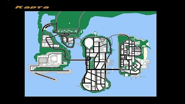 Карта для GTA III, которая добавлялась с помощью мода — в оригинале её не было